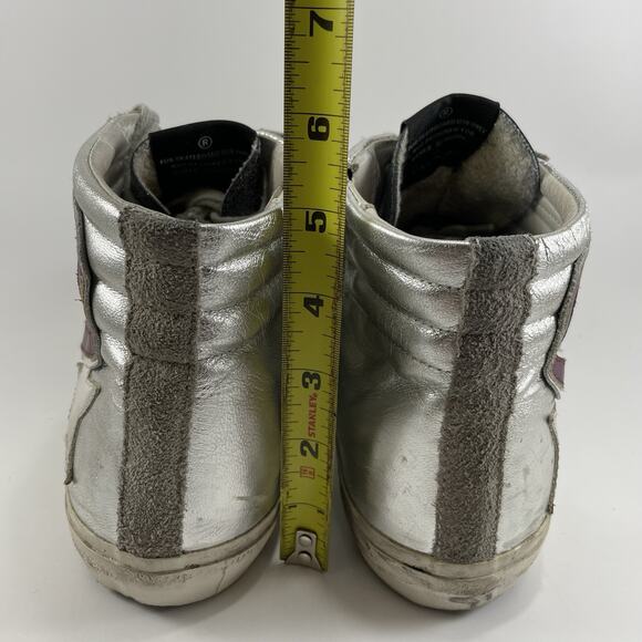 Golden Goose Silver and Purple Sneakers - Picture 7 of 14
